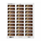 Landelijke Houten & Verlichte Metselaars Potten Br Etiket (Full Sheet)