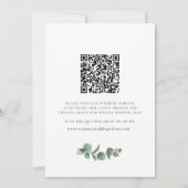 Landelijke houten zonnebloem groen save the date (Achterkant)