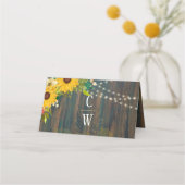 Landelijke houten zonnestroelen lichten op het pla plaatskaartje (Achterkant)