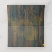 Landelijke houten zonnestroelen lichten op het pla plaatskaartje (Binnenkant ongevouwen)