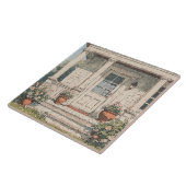 Landelijke huisveranda tegeltje (Zijkant)