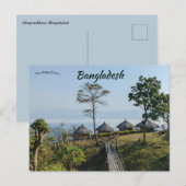 Landelijke huizen in Khagrachhari Bangladesh Briefkaart (Voorkant / Achterkant)