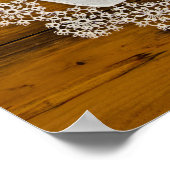 Landelijke Huwelijksfeest in Schuur met Kant Poster (Hoek)