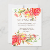 Landelijke huwelijksjubileum uitnodigingen bloem k (Achterkant)