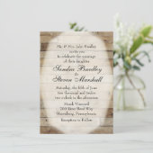 Landelijke huwelijksuitnodigingen kaart (Staand voorkant)