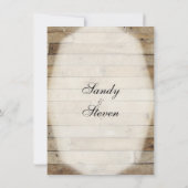 Landelijke huwelijksuitnodigingen kaart (Achterkant)