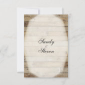 Landelijke huwelijksuitnodigingen kaart (Achterkant)