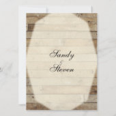 Landelijke huwelijksuitnodigingen kaart (Achterkant)