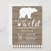 Landelijke Ijsbeer Babyshower Uitnodiging (Voorkant)
