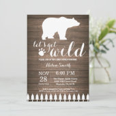 Landelijke Ijsbeer Babyshower Uitnodiging (Staand voorkant)