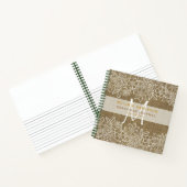 Landelijke jute kant dankbaarheid dankbaarheid jou notitieboek (Binnen)