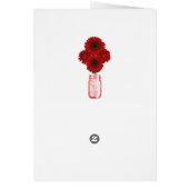 Landelijke Kaart Rustic Red Mason Jars-programma (Achterkant)