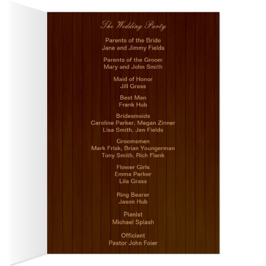 Landelijke Kaart Rustic Red Mason Jars-programma (Binnen (Rechts))