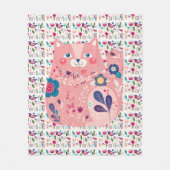 Landelijke Kat Fleece Deken (Voorkant)
