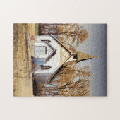 Landelijke kerk legpuzzel (Horizontaal)