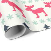 Landelijke Kerst Mis Moeras & Boom Cadeaupapier (Rol Hoek)