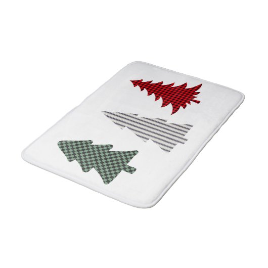 Landelijke kerstbomen Bath Mat (Gekanteld)