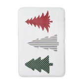 Landelijke kerstbomen Bath Mat (Voorkant Verticaal)