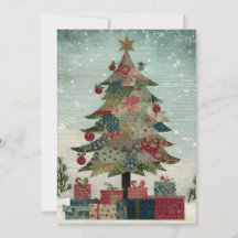 Landelijke Kerstboom Groot Lettertype Eenvoudig te