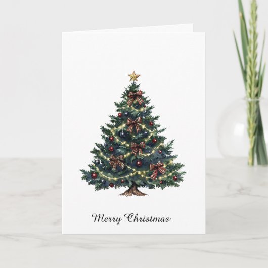 Landelijke Kerstboom Kaart (Voorkant)