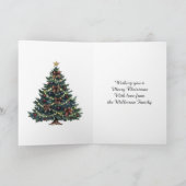 Landelijke Kerstboom Kaart (Binnen)