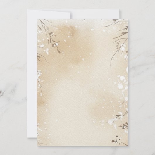 Landelijke Kerstfeest Uitnodiging (Achterkant)