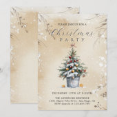 Landelijke Kerstfeest Uitnodiging (Voorkant / Achterkant)