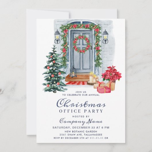 Landelijke kerstfeestdag kaart (Voorkant)