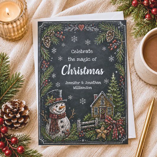 Landelijke Kerstman Kerstkaart Kaart