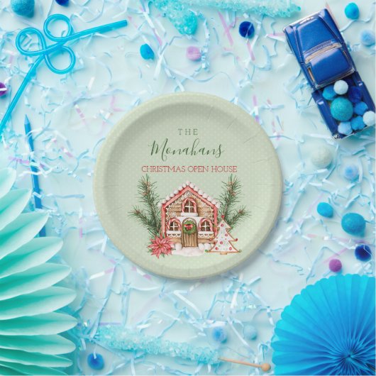 Landelijke kerstontbijt papieren bordje (Feest)