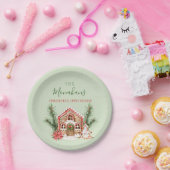 Landelijke kerstontbijt papieren bordje (Feest)