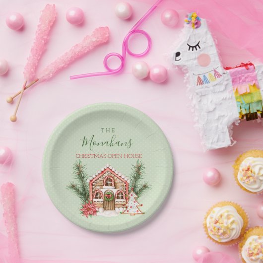 Landelijke kerstontbijt papieren bordje (Feest)