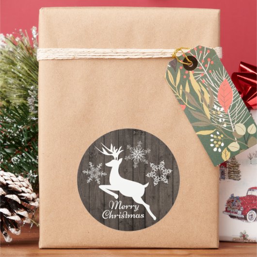 Landelijke kerstrendierfeestdag sticker (Feestdagen)