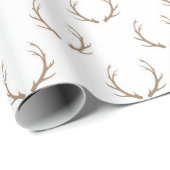 Landelijke kerstrustige rendierantaarns cadeaupapier (Rol Hoek)