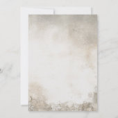 "Landelijke Kerstsfeer Feest | Blauw & Goud Kaart (Achterkant)