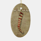 landelijke kerstsok ornament (Rechts)