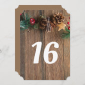 Landelijke Kersttafel Nummer Kaart (Voorkant / Achterkant)