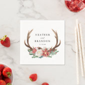 Landelijke Kerstvakantie Winter Bruiloftsfeest Servet (Insitu)