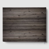 Landelijke kerstverlichting hout buitenlandelijke  gastenboek (Achterkant)