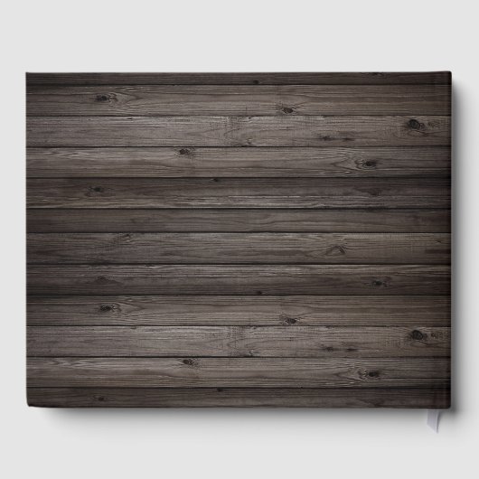 Landelijke kerstverlichting hout buitenlandelijke  gastenboek (Achterkant)