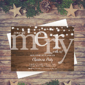 Landelijke kerstverlichting Zakelijk kerstfeest Aankondiging