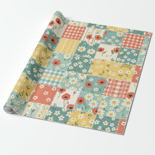 Landelijke keuken bloempatroon cadeaupapier