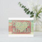 Landelijke Keuken Groene Cottage Briefkaart (Staand voorkant)
