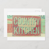 Landelijke Keuken Groene Cottage Briefkaart (Voorkant / Achterkant)