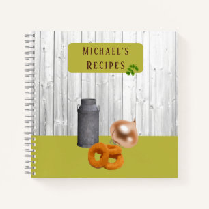 Landelijke keuken met naam receptenboek notitieboek