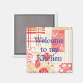 Landelijke keuken vierkante magneet (Voorkant / Achterkant)