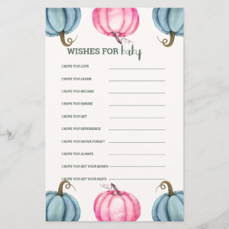 Landelijke Kleine Pompoen Baby Shower Wensen