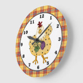 Landelijke klok rond Chicken apron (Hoek)