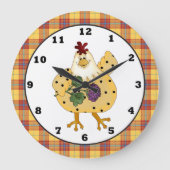Landelijke klok rond Chicken apron (Voorkant)