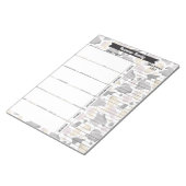 Landelijke Koe Afdrukmaaltijdplanner en -winkellij Notitieblok (Schuin)